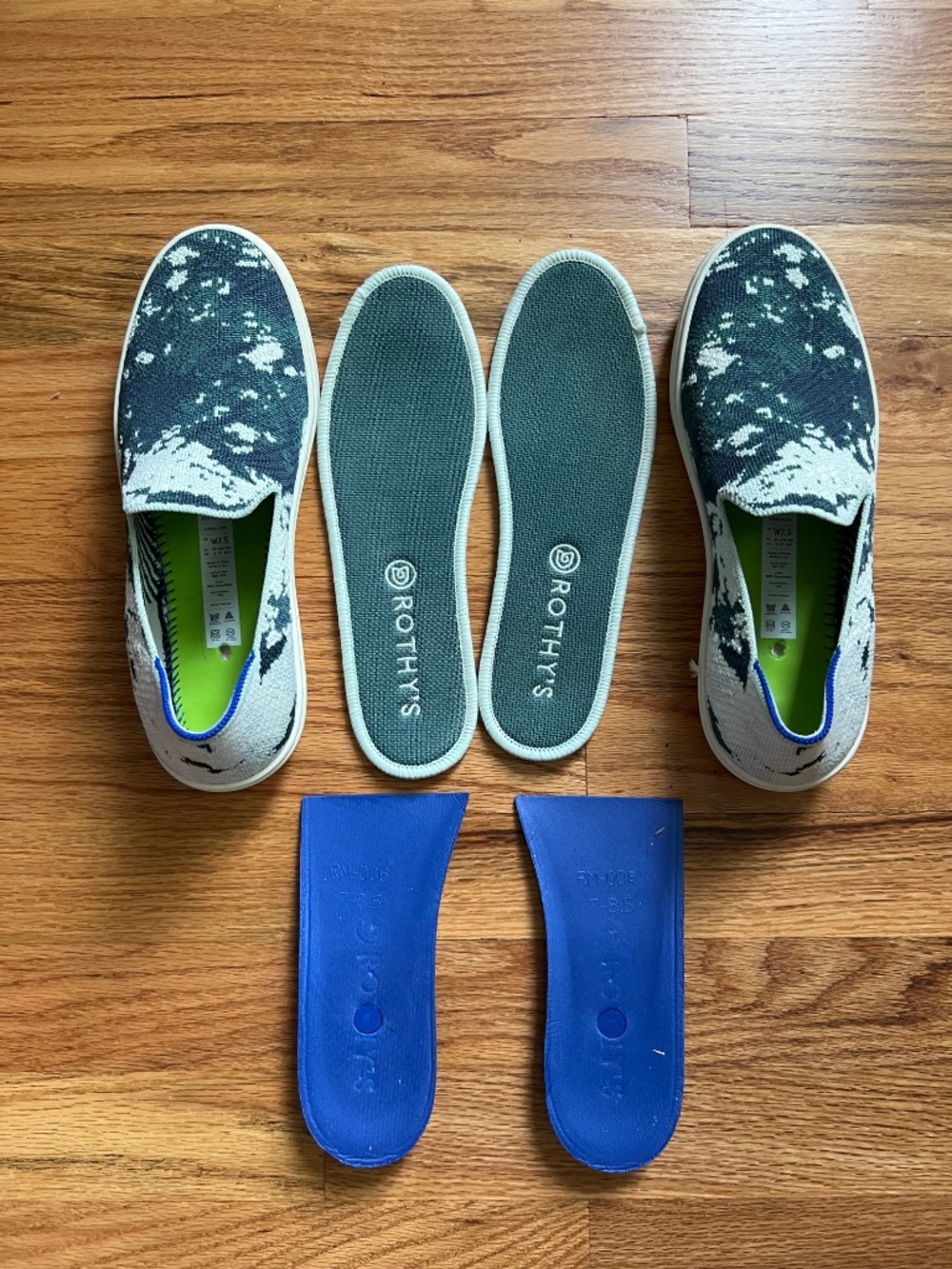 Rothy’s slip on sneaker/loafers seaform green,retired, women’s 7.5 - Picture 5 of 16